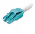 LC OM3 Duplex Uniboot Fiber Optic Connector RohS Material,aqua color