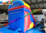 Family Size Outdoor Inflatable Water Slide , Climbing Slide With Pool For Kids