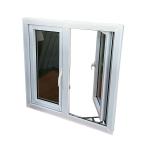 PVC Plastic Casement Window Door Double Tempered Glass Window OEM ODM