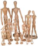 Full Size Wooden Human Mannequin / Figure , Wooden Drawing Doll For School