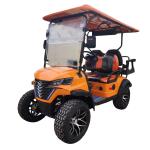 Luxury Four Seater Golf Cart Equipped With Powerful Motor All Terrain Tires
