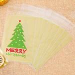 CUSTOM DESIGN CANDY BAGS WITH GOLDEN TWIST TIES CLEAR PLASTIC TREAT BAGS FOR