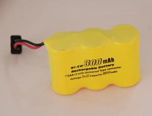 Wholesale High Voltage 2/3AA 300mAh Nicd Battery Packs With Universal Connector from china suppliers