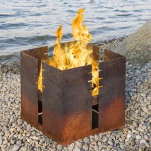 Wholesale Eco Friendly Outdoor Cooking Grills Rust Corten Steel Bbq Grill Weather Proof from china suppliers