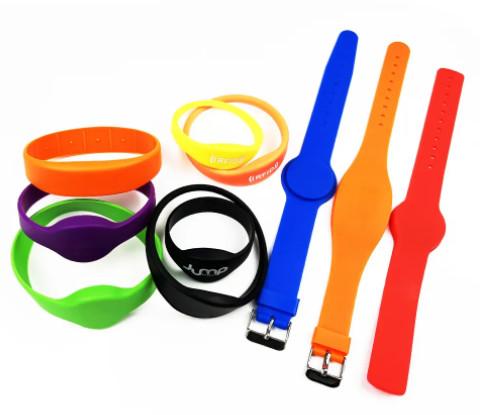 Factory Price Writable Waterproof Passive NFC Bracelet RFID Silicone Wristband ,