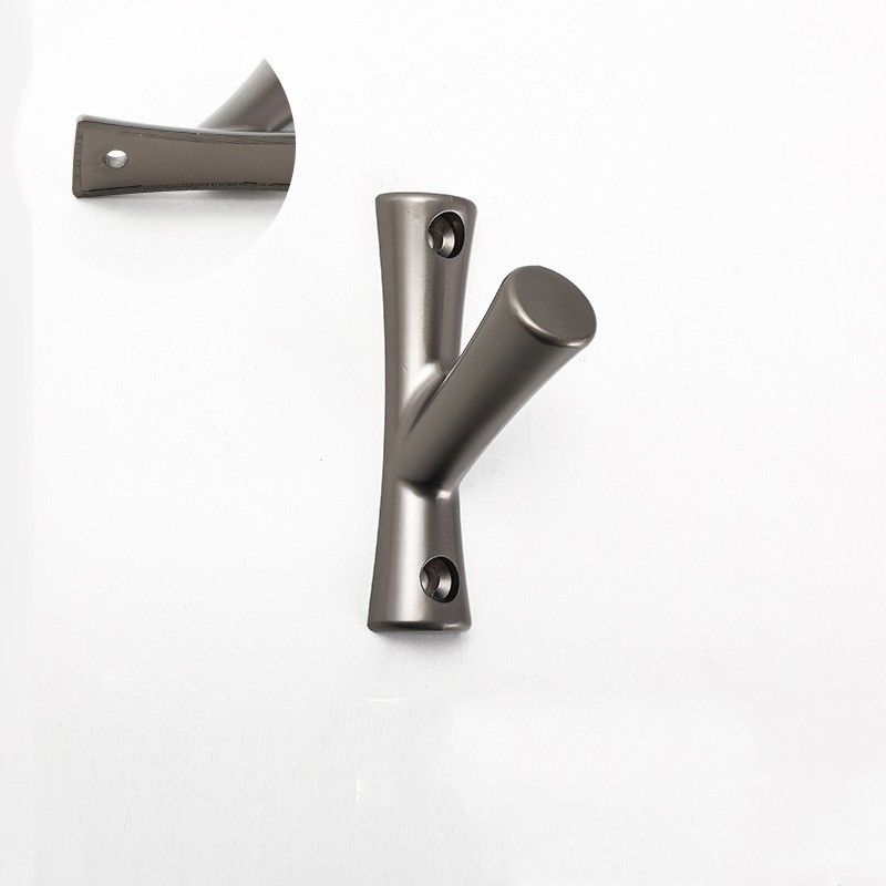 Antler Silver Zinc Alloy Electroplate Furniture Knobs 56mm For Cabinet