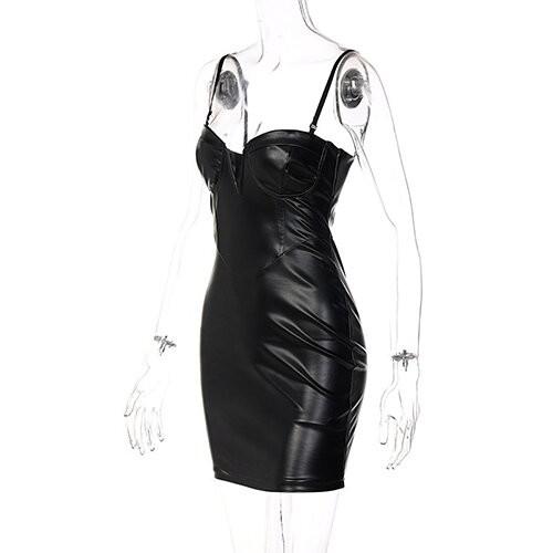 OEM maufactory New Women's Deep V -neck sleveless polyester Deep -back dress