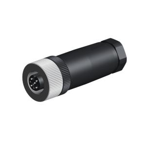 Wholesale CuZn PA M12 Plastic Industrial Waterproof Connector 0.75mm2 Panel Mount from china suppliers