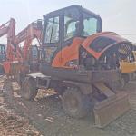 Energy Saving Second Hand DOOSAN DX60W Excavator With Original Paint