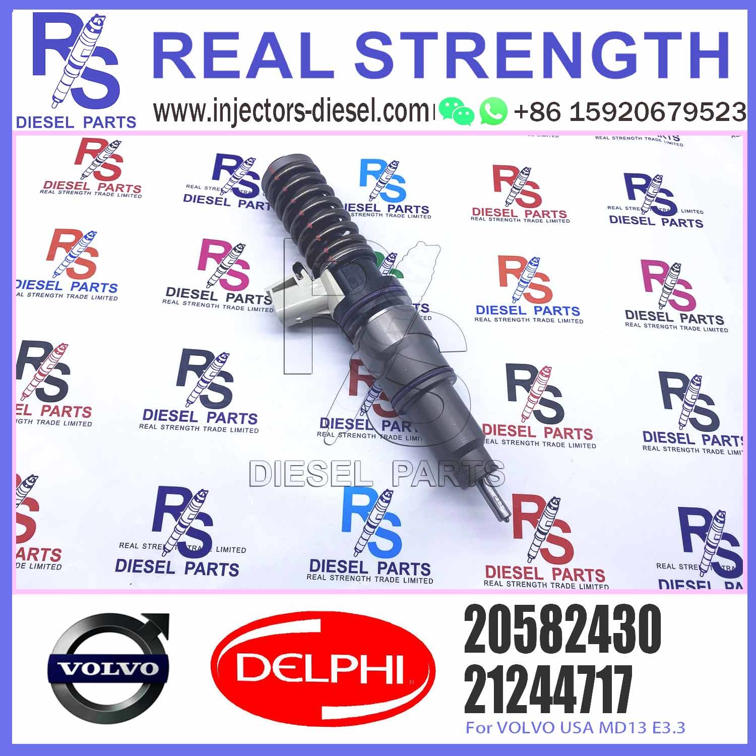 Diesel Fuel Injector 20977565 BEBE4FO1101 20582430 For V-O-L-V MD13 US07