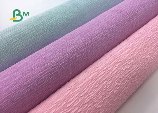 Colorful Hand - Make Crepe Uncoated Woodfree Paper , Red / Purple / Blue For DIY