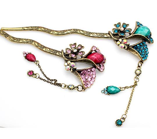 European and American retro hair accessories hair pin hairpin hairpin fringed