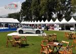 Cream White High Peak Aluminum Tent With PVC Sidewall For Exhibition For Sale