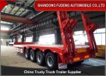 4 axles low bed semi trailer low loader 80 ton trucks and trailers