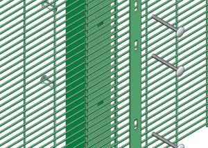 Wholesale Powder Coated Square post 76.2*12.7mm 358 Security Fence from china suppliers
