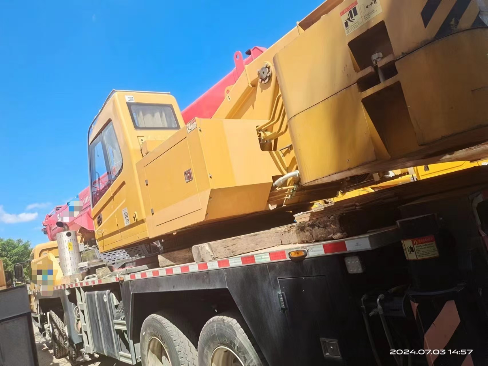 2024 Used SANY Mobile Truck Crane 80 Tons With YUCHAI Engine And 5 Crane Jib