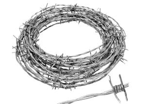 Wholesale Prison ISO Metal Barbed Wire Single / Double Strand Twist Hot Dip Galvanized from china suppliers