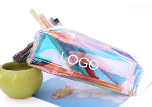 Wholesale Colorful and transparent fresh pen bag 19.5*6.5*5.5cm transparent plastic from china suppliers