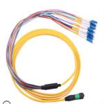 Fiber optic 40g mpo to lc cable Fan-out SM MTP/MPO 8 core MPO cable