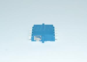 Wholesale LC blue 4 core Fiber Optic Adapter For Telecommunications , Optical Networks from china suppliers