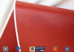Wholesale Heat Insulation 18oz 510g Red Silicone Coated Fiberglass Fabric Anti - Corrosion from china suppliers