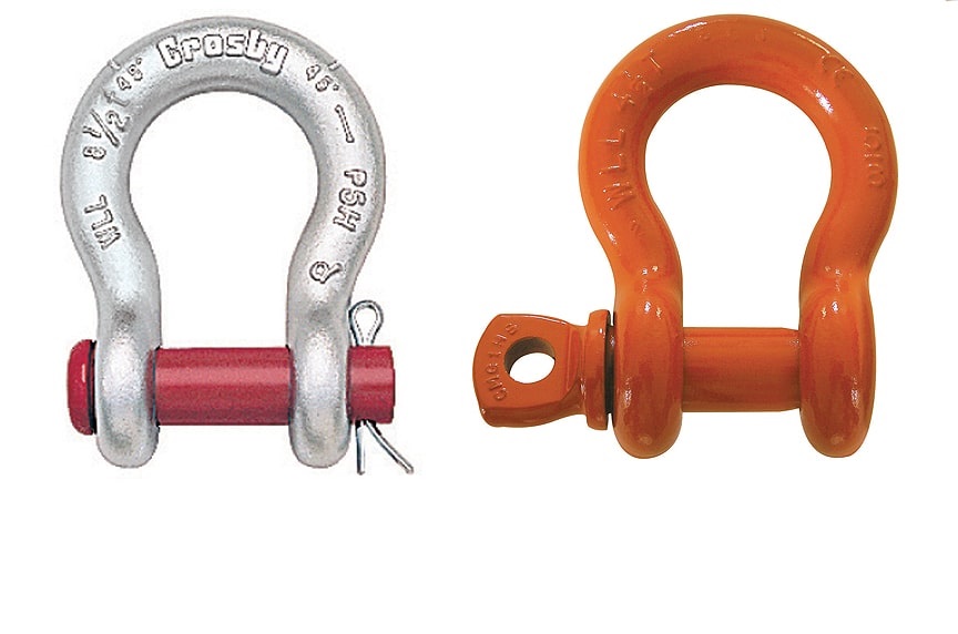 Retail Industry Carbon Steel 5/8 Bow Shackle with Galvanized Screw Pin