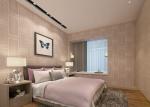 Moisture Proof Embossed Vinyl Wallpaper Pink Plaid Pattern for Bedroom
