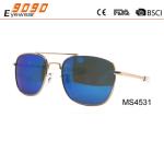 Classic culling fashion metal sunglasses ,UV 400 Protection Lens,suitable for