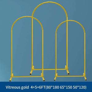 Wholesale Gold 25mm Aluminum Alloy Tube Floral Wedding Backdrop Stand with Accessories and Carry Bag from china suppliers