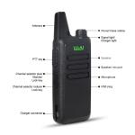 Low Voltage Alert 1500mAh VHF UHF Two Way Radio