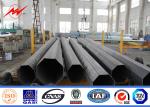 ASTM A36 5mm Steel Power Pole , Electric Light Pole Hot Dip Galvanization