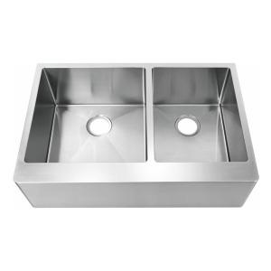 Wholesale 33 Inch Single Bowl Apron Front Sink With Heavy Duty Sound Guard Padding from china suppliers