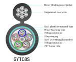 Aerial Armourd Figure 8 Fiber Optic Cable GYTC8S With Multi Loose Tube