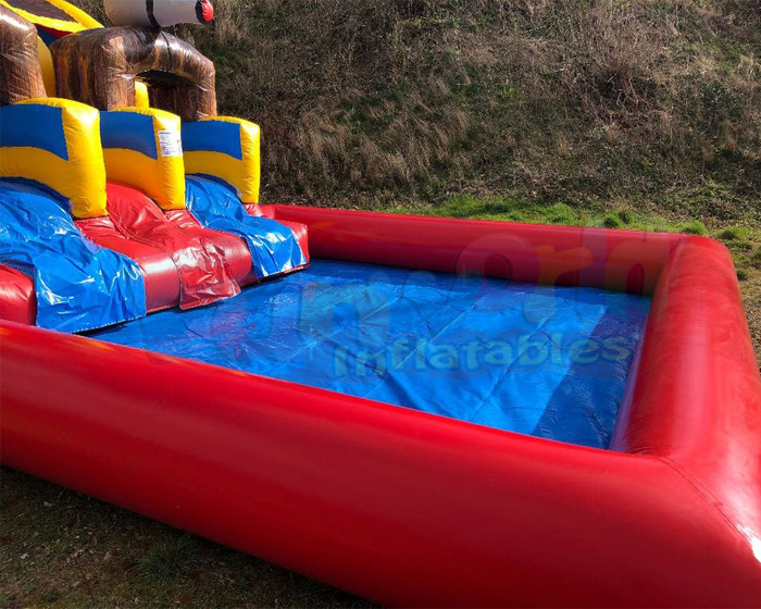 Commercial Outdoor Inflatable Water Slides Pirate Ship Bounce House