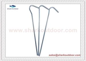 Wholesale Metal Sliver Camping and hiking gear wire tent peg nail stakes from china suppliers