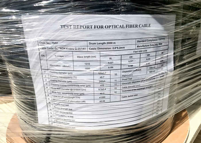 GJYXCH/ GJYFXCH FTTH Indoor Fiber Optic Cable 1-4CORES Aerial Drop Wire