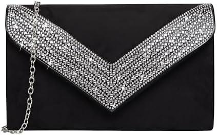 CLUTCH PURSE FOR WOMEN RHINESTONE BLING EVENING BAGS HANDBAGS FOR WEDDING PARTY