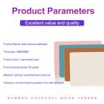 Bamboo Charcoal Wood Veneer Stock Available 1220*2440*5/8mm Flame Retardant