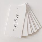 350gsm Black Card Custom Card Printing For Gament Hang Tag