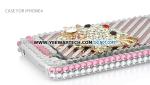 Super Quality Hello Kitty Diamond Rhinestone Hard Case Cover For iPhone 4 (Pink