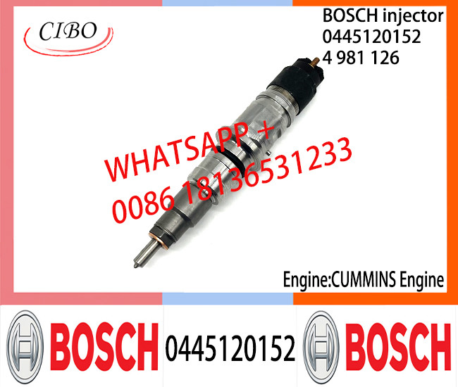BOSCH 0445120152 4981126 Neutral Fuel Injector Assembly 0445120152 4981126 For CUMMINS