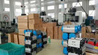 rack and pinion quarter turn pneumatic rotary actuator for valves