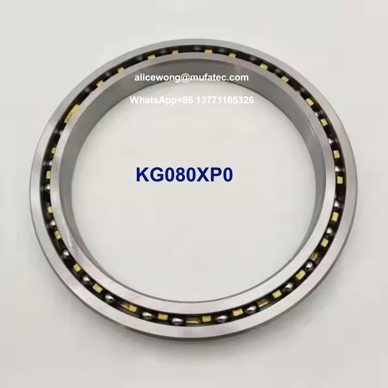 KG080XP0 Thin Section Bearings 203.2x254x25.4mm, P0, Brass Cage, No Seals