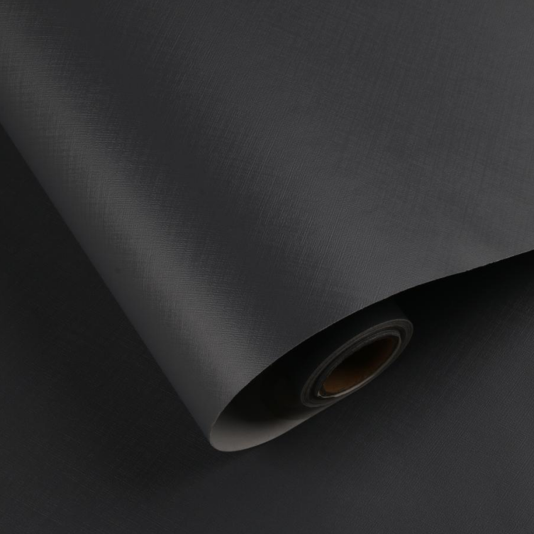 0.15mm Thickness Solid Color Self-Adhesive Embossed Wall Film Paper Foil Back Wallpaper Waterproof for Home Decor Hotel Renovation