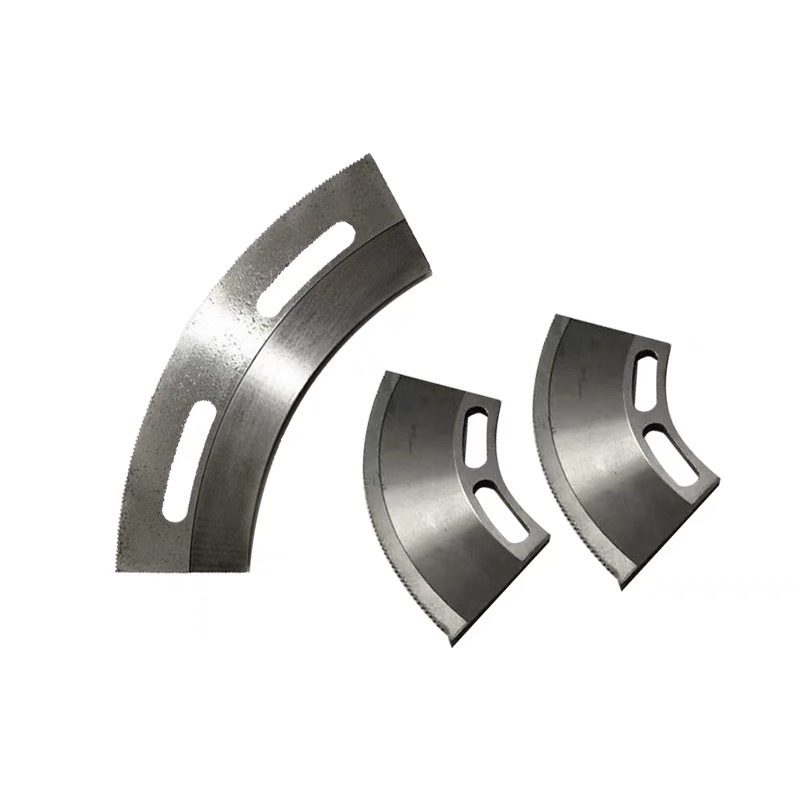 SKD-11 Corrugated Board Slotting Knife OEM / ODM Arc Shaped Carton Box Machine Serrated Slotter Blade