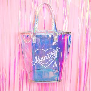 Wholesale Holographic Travel Transparent Shoulder PVC Handbags from china suppliers