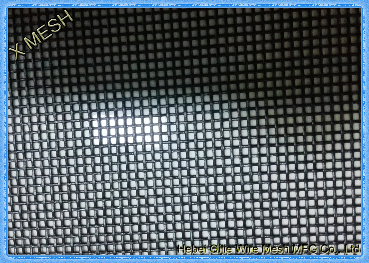 Vinyl Coated Pet Proof Flyscreen Mesh With Black Color North America Standards