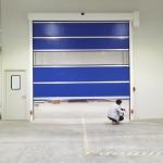 1.2 mm Thickness PVC Door Curtain High Speed Shutter Door With Traffic Warning