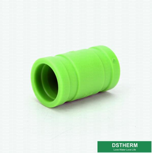 Green Hollow Plastic Water Pipe Size 20-160 mm PPR Pipe Fittings Coupler Casting