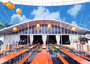 Wholesale 25m By 45m Aesthetically Luxury Aluminum Tents With Dome Roof from china suppliers